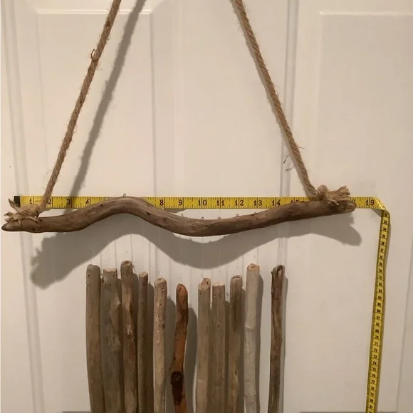 Driftwood Art, Large Driftwood Wind Chime, Driftwood Coastal Art - Picture 6 of 10